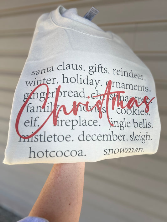 Christmas typography